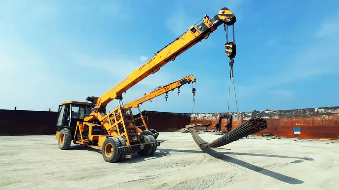 Tmt bars loading and unloading