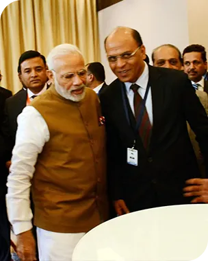 Rwanda – India Business forum held at Rwanda and Ramesh Mutha with The Prime Minister of India Shri Narendra Modi.