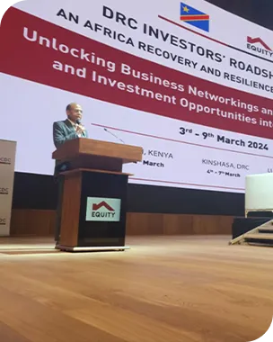 Delivering Speech at Business Networking and Trade Investment Opportunity Equity Forum at Democratic Republic of Congo