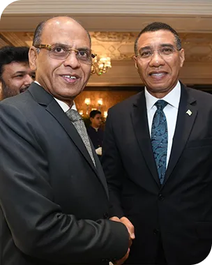At CII event in New Delhi, Ramesh Mutha, Chairman & Managing Director of Mohan Mutha Exports, delivered the closing remarks in honor of Jamaica’s Prime Minister, Dr. Andrew Michael Holness
