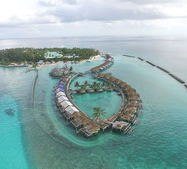Construction of Atmosphere Kanifushi Resort, Lhaviyani Atoll