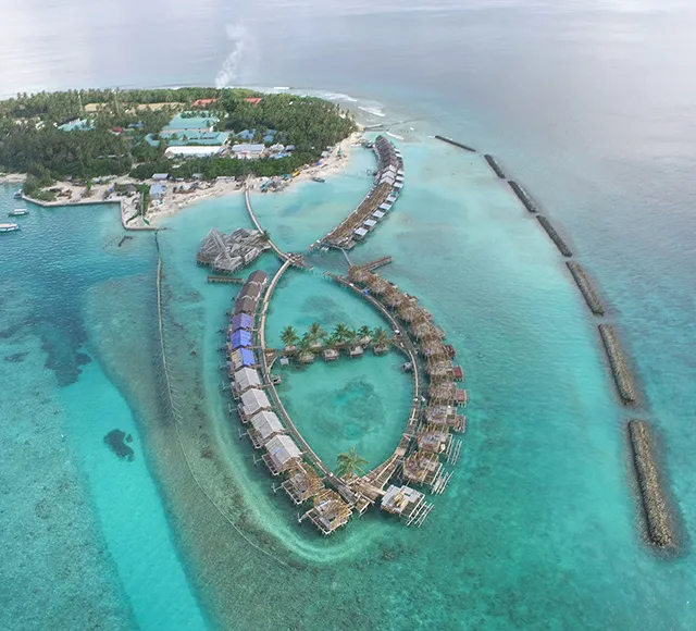 Construction of Atmosphere Kanifushi Resort, Lhaviyani Atoll